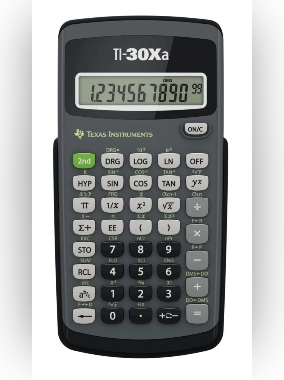 Texas Instruments TI-30Xa Scientific Calculator - Black and Gray